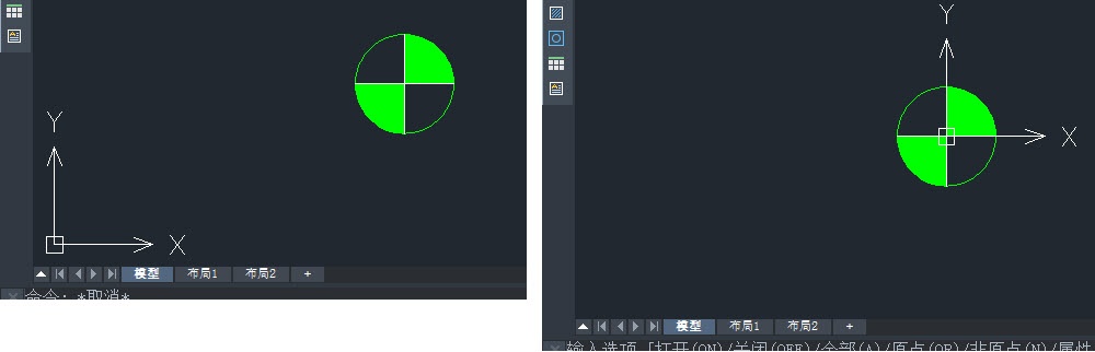 如何设置CAD绘图界面左下角坐标系图标的显示及样式？